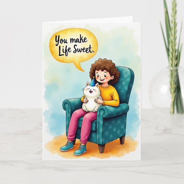 Sweet Life Birthday Card (Front)