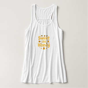 "Sweet Like Honey" Cute Bee and Honey Pot Singlet