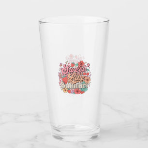 Sweet Like Summer  Cute Fruit & Flower Clear Glass