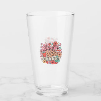 Sweet Like Summer  Cute Fruit & Flower Clear Glass
