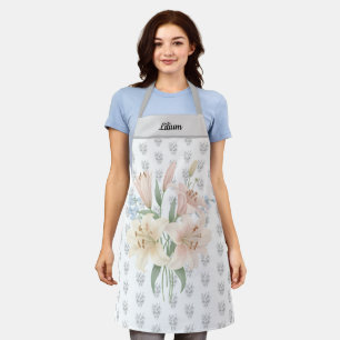 Sweet Lilium (Lily) Floral Mother’s Day Gift Apron