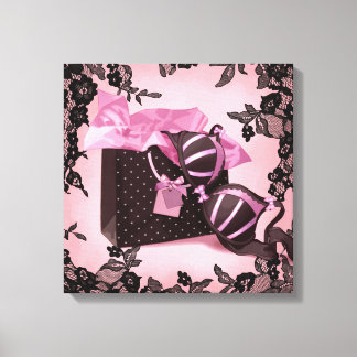 Sweet lingerie canvas print