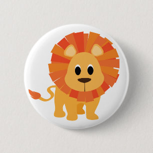 Sweet Lion 6 Cm Round Badge