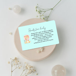 Sweet Lion Baby Shower Enclosure Card