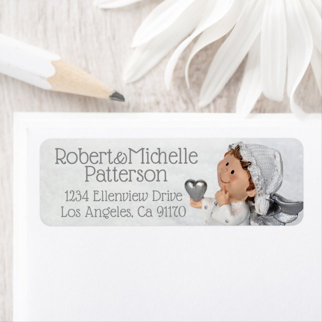 Sweet Little Angel Return Address Label (Insitu)