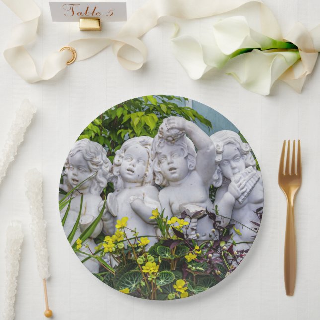 Sweet little angels... paper plate (Wedding)