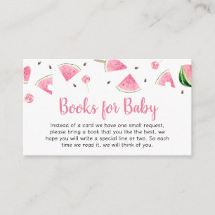 Sweet Little Baby Watermelon Books for Baby Enclosure Card