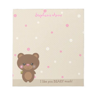 Sweet Little Bear Notepad