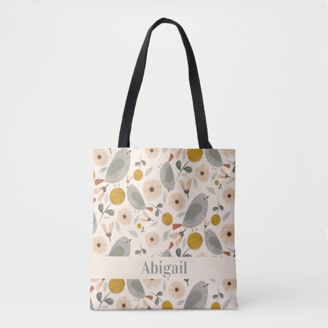 Sweet Little Birds Tote Bag (Front)