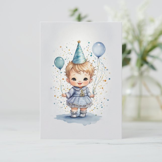 Sweet Little Birthday Wishes Card (Standing Front)