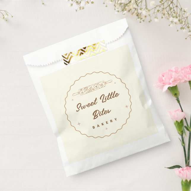 Sweet Little Bites Bakery Logo Sticker Favour Bags (Sealed)