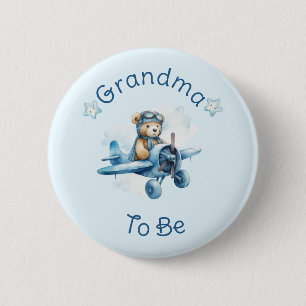 Sweet Little Boy on the Way Baby Shower 6 Cm Round Badge