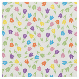 Sweet Little colorful Tulips pattern - collection Fabric