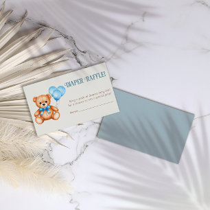 Sweet Little Cub Diaper Raffle Baby Shower Enclosure Card