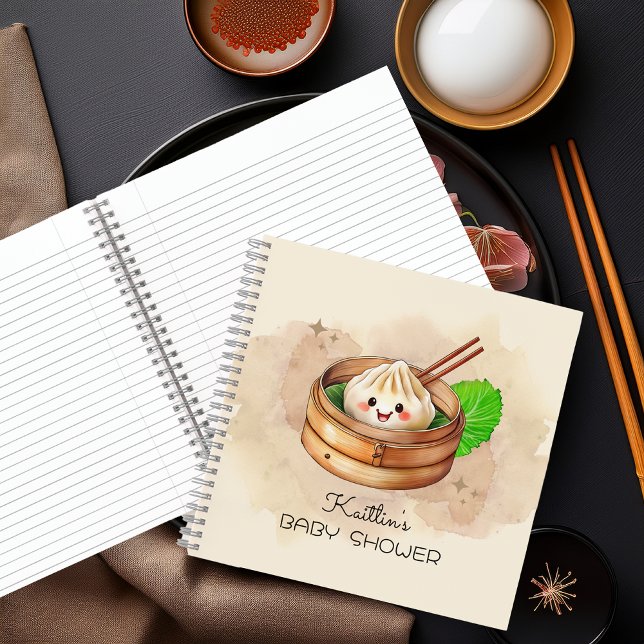 Sweet Little Dumpling Kwai Baby Shower Guest Book ("A Sweet Little Dumpling Is On The Way!" Kwai Steamed Dumpling Baby Shower Guest Book Notebook)