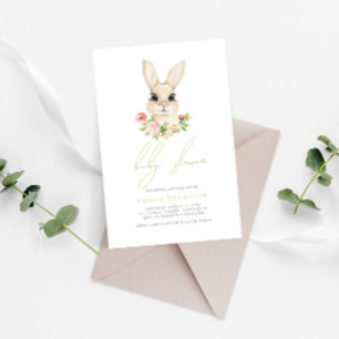 Sweet Little Easter Bunny Baby Shower   Invitation