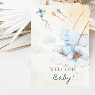 Sweet Little Elephant Baby Shower Party Invitation