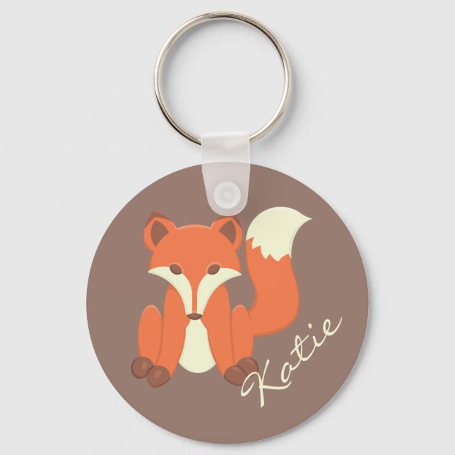 "Sweet Little Fox" Key Ring (Front)
