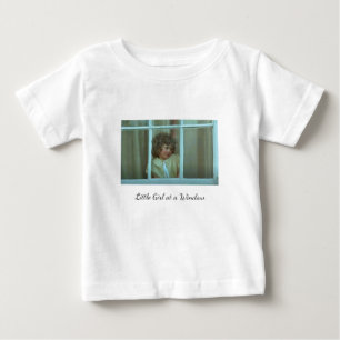 Sweet little girl at a Window Baby T-Shirt