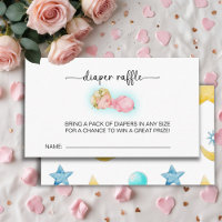 Sweet Little Girl Baby Shower diaper raffle