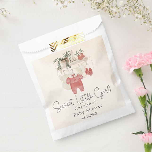 Sweet Little Girl Boho Clothes Baby Shower Favour Bags (Sealed)