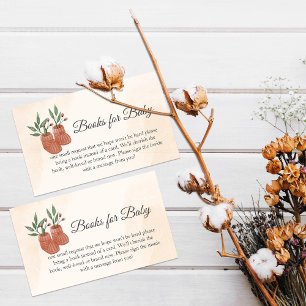 Sweet Little Girl Boho Clothes Books For Baby Enclosure Card
