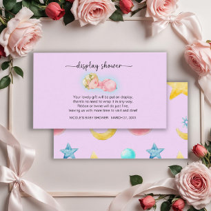 Sweet Little Girl Display Shower Enclosure Card