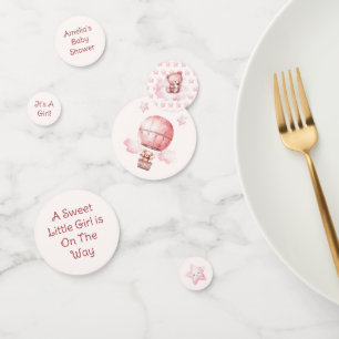 Sweet Little Girl on the Way Baby Shower Confetti