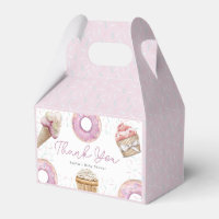 Sweet Little Girl Pink Cupcake & Doughnut Baby Sho