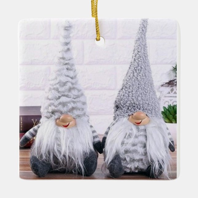 *SWEET LITTLE GNOMES*  CHRISTMAS ORNAMENT (Front)