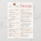 Sweet Little Honey Baby Shower Baby Trivia