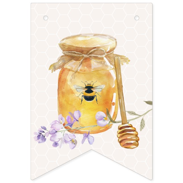 Sweet Little Honey Baby Shower Bunting (Sixth Flag)