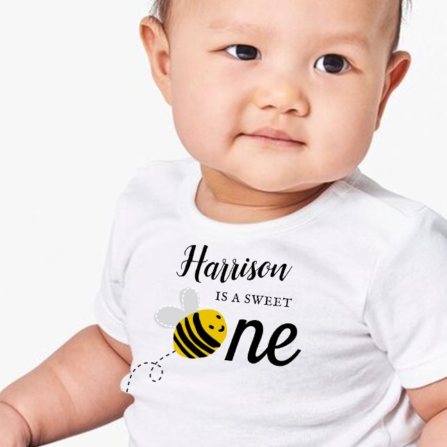 Sweet Little Honey Bee 1st Birthday Baby T-Shirt (Creator Uploaded)