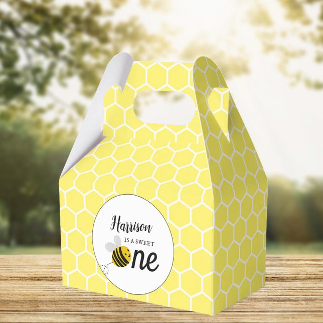 Sweet Little Honey Bee 1st Birthday Party Favour Box (Creator Uploaded)