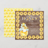 Sweet Little Honey Bee Baby Shower Invitation