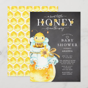 Sweet Little Honey Bee Baby Shower Invitation