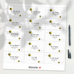 Sweet Little Honey Bee Individual Guest Address