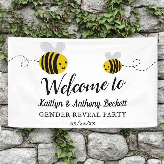 Sweet Little Honey Bee Party Welcome Banner (Creator Uploaded)