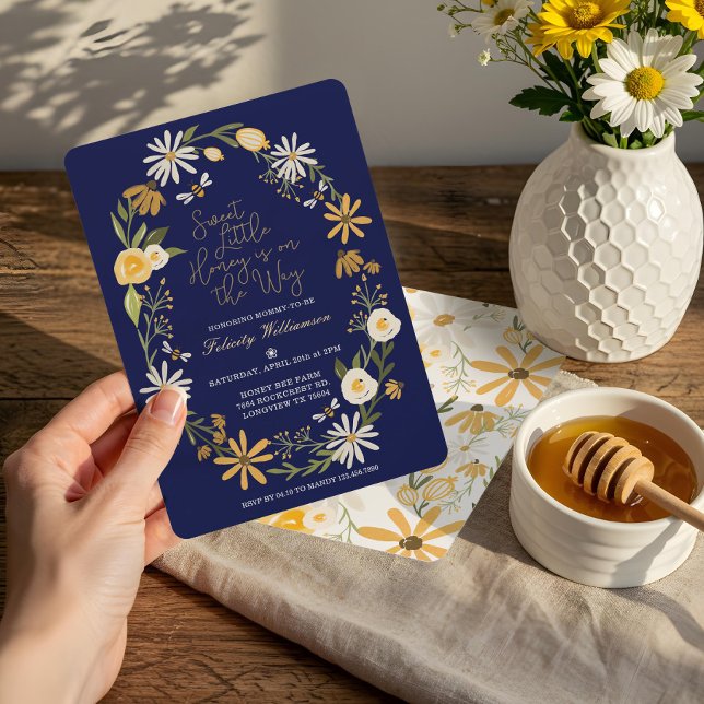 Sweet Little Honey On The Way | Bee Baby Shower Invitation (Sweet Little Honey On The Way | Bee Baby Shower Invitation)