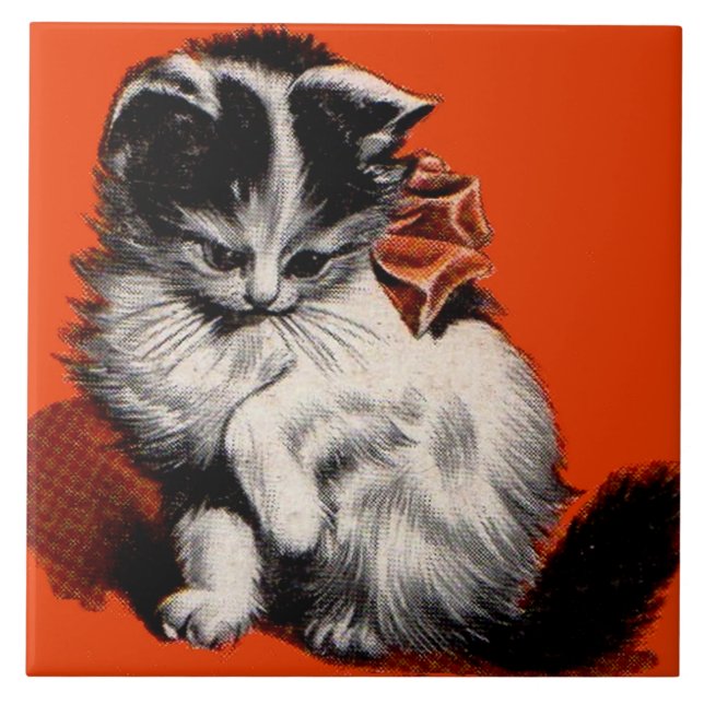 sweet little kitten tile (Front)