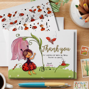 Sweet Little Lady Ladybug Patterned Envelope