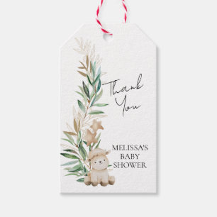 Sweet Little Lamb Greenery Thank You Gift Tags