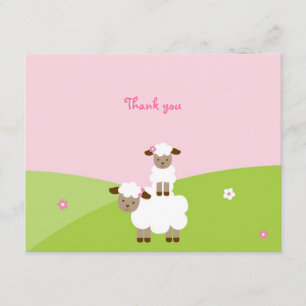 Sweet Little Lamb Thank You Note Cards