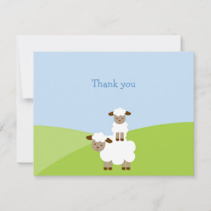 Sweet Little Lamb Thank You Note Cards