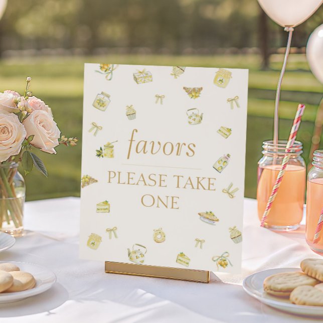 Sweet Little Lemon Baby Shower Favors Poster (Creator Uploaded)