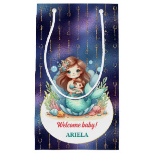 Sweet Little Mermaid Baby Small Gift Bag
