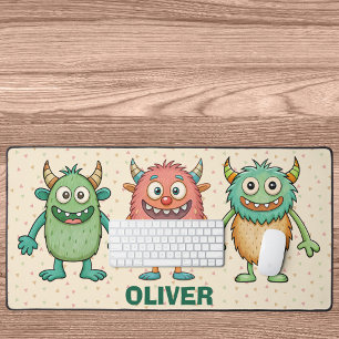 Sweet Little Monsters Personalised Desk Mat