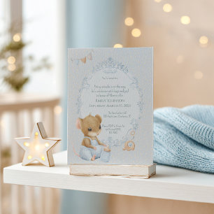 Sweet Little Mouse Baby Shower Invitation