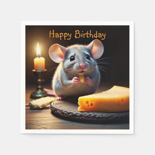 Sweet Little Mouse Napkin (Front)