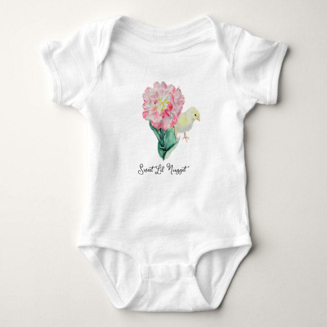 Sweet Little Nugget Easter Baby Bodysuit (Front)